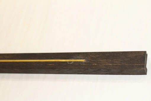 Solid Oak Square Stair Nosing With Brass Jet Black 25mm By 40mm By 1000mm -Wooden Flooring Elegant Shop ac377