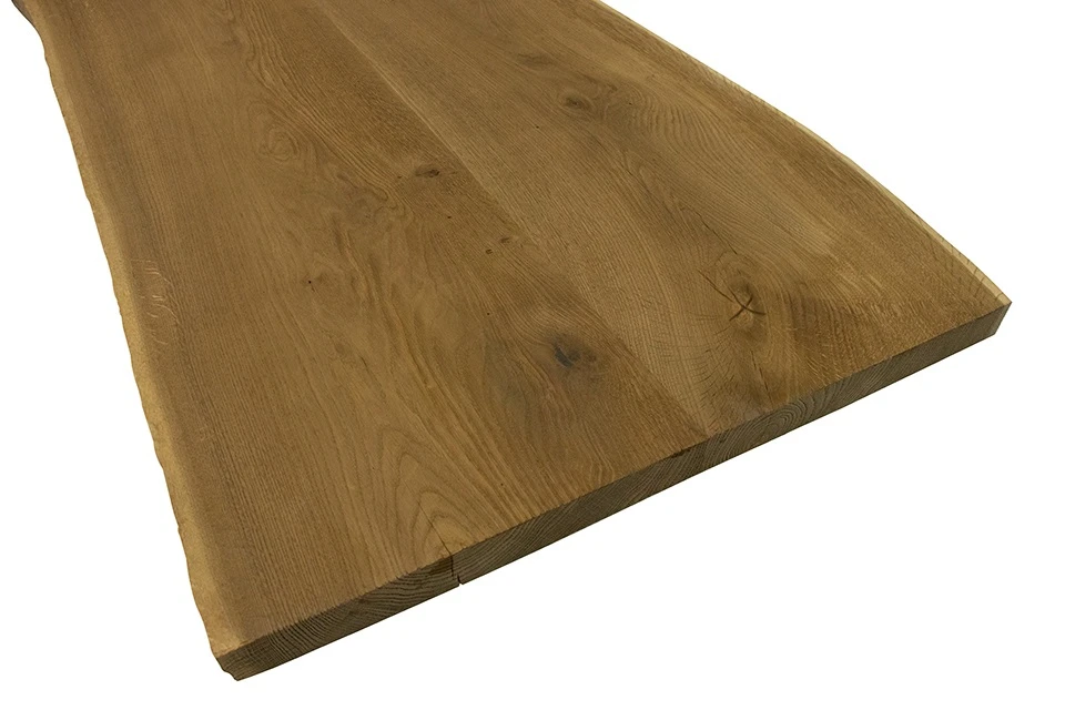 European Oak Dining Room Table Top LiVe Edge Unfinished Brushed Smoked 40mm By 750mm By 1250mm 5 European Oak Dining Room Table Top LiVe Edge Unfinished Brushed Smoked 40mm By 750mm By 1250mm - Image 3