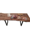 European Walnut Dining Room Table Top LiVe Edge UV Lacquered (with Resin) 35mm By 810mm By 1710mm
