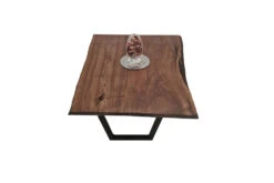 European Walnut Dining Room Table Top LiVe Edge UV Lacquered (with Resin) 40mm By 820mm By 1090mm -Wooden Flooring Elegant Shop tb042 3