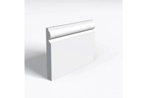 White MDF Skirting15mm By 165mm By 2400mm -Wooden Flooring Elegant Shop torus 1
